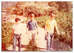 En el cerro El Avila con Salomón Cohen, Dani y Ariel